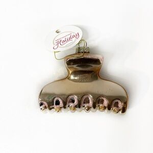 Destination Holiday Hair Claw Clip Ornament